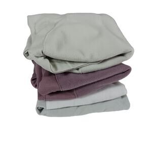 Bundle of 3 Comfy Cubs Swaddles 2 SM 1 L Gray and Mauve